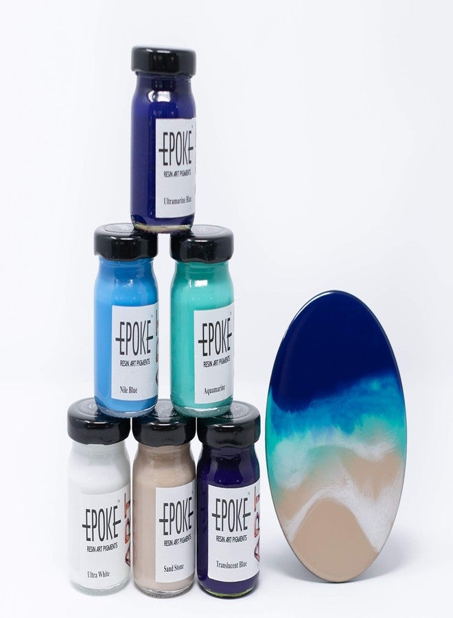 Epoke Art Resin Pigments Ocean Effect Kit - (Combo of 6), Multicolor - Image 1